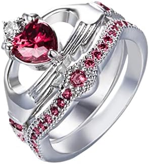 2023 מתנה חדשה תכשיטי אבן לבנה בעבודת יד חותכים טבעת יוקרה אירוסין טבעות נישואין תכשיטים לנשים וינטג
