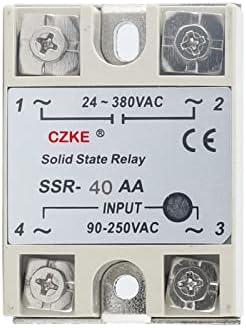 Buday SSR-10AA SSR-25AA SSR-40AA בקרת AC AC מעטפת לבנה שלב יחיד ממסר מצב מוצק עם כיסוי פלסטיק SSR