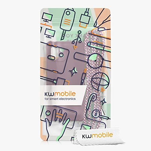 מארז Kwmobile Crossbody תואם ל- Xiaomi 11 Lite NE/MI 11 Lite Case - TPU Silicone Cover עם רצועה - Bordeaux