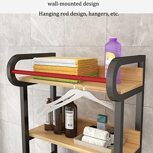 אחסון אמבטיה של PRMAL, אחסון מכונת כביסה מסגרות רצפה עמידה אגרוף מתאים לשירותים מסגרת צינור פחמן נועזת