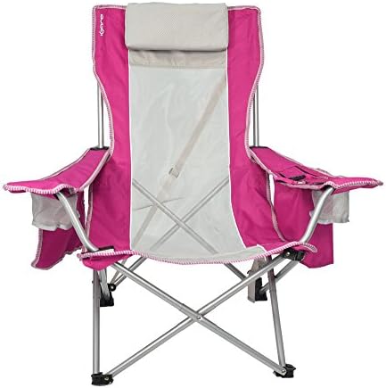 כיסא קלוע של חוף קיג'רו עם כיס קריר יותר - צבעים ותבניות מהנות - כיסא קיפול חוף מושלם וכיסא קמפינג -