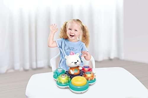 KMTJT צעצועים מוזיקליים לתינוק במשך 18+ חודשים, פעוט דובי מיון וערימת צעצועים ל -1 2 בנים בנות בנות