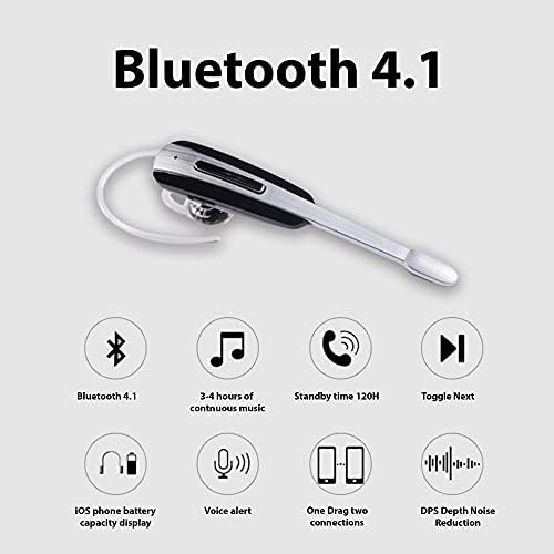 אוזניות Tek Styz התואמות ל- Blu G91s באוזן Bluetooth רעש אלחוטי