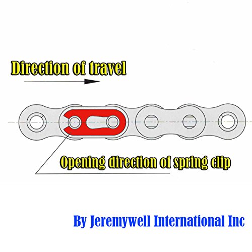 Jeremywell 40 SS שרשרת הרים נירוסטה 50 רגל עם 5 קישורים מחברים