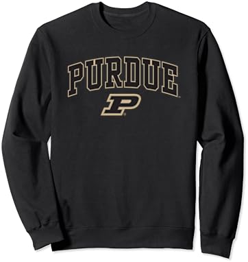 Purdue Boilermakers קשת מעל שחור סווטשירט מורשה רשמית