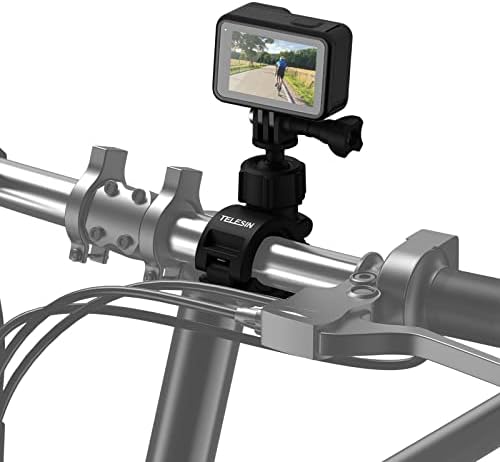טלזין 360 סיבוב אופניים הרכבה על כיכרות, אופנוע אופניים מהדק הרכבה מתאם למחזיק GoPro Max Go Pro Hero