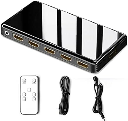 Splitter Houkai -תואם 2.0 מתג UHD 4K 60Hz HDCP 2.2 5 ב 1 Out Smart LED מרחוק TV MI Box