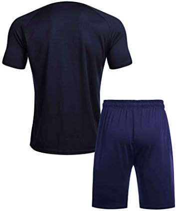 אימוני אימון של Coorun's Means אימון שרוול קצר פיתוח גוף חולצות שרירים ומכנסיים קצרים המוגדרים לריצה