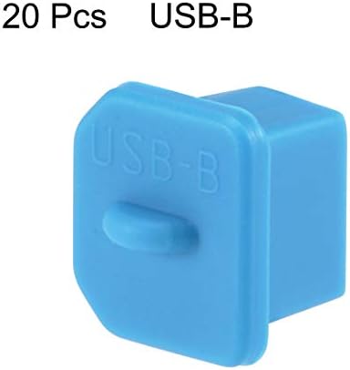 uxcell 20 pcs סיליקון USB B מגני יציאה