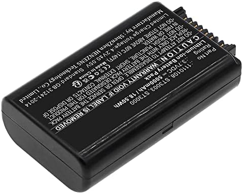 Synergy Digital Barcode Scanner סוללה, תואמת לסורק ברקוד Zebra 1110108, קיבולת גבוהה במיוחד, החלפה לסוללת