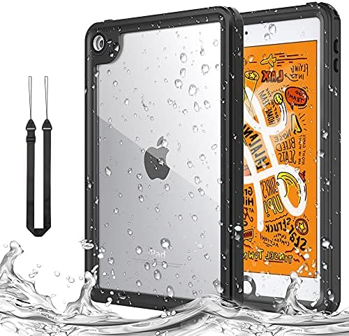 מארז MOKO מתאים ל- iPad Mini 5 2019, מארז אטום למים עם מגן מסך מובנה מבהיר פגוש סופג פגוש סופג אבק אבק