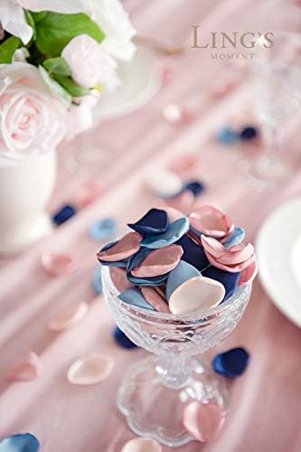 הרגע של לינג 200 יחידות משי משי ורדים סומק עלי כותרת של פרחי חיל הים לחתונה פרחים שולחן שולחן מרכזי