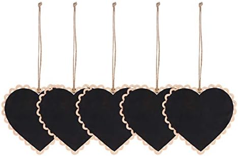 ABAODAM 15 PCS מסיבות עץ לחג המולד תזכיר Blackboard DIY עם קישוטים