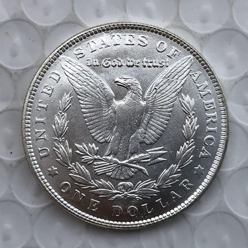 גרסת 1893p של מטבע המורגן האמריקאי סילבר דולר פליז פליז מכסף מלא יד עתיק מטבעות זיכרון זרות