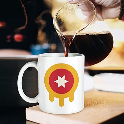 טולסה דגל הדפסת ספל קפה כוס קרמיקה תה כוס מצחיק מתנה עם לוגו עיצוב עבור משרד בית נשים גברים-11 עוז לבן