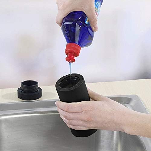 מתקן סבון סיליקון של Ptsygantl, מתקן סבון ידיים 240 מל, מתקן נוזלים לשטיפת כלים, לחדר אמבטיה למטבח ולקרם