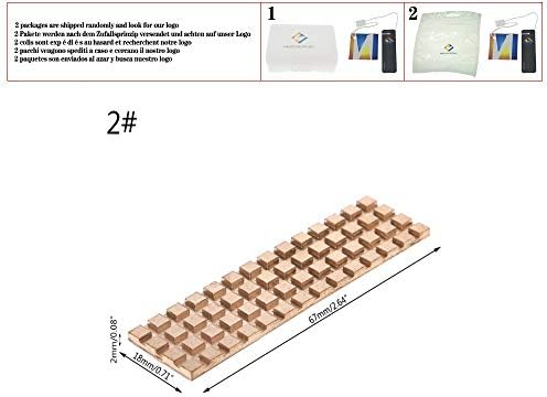 דבק מוליך תרמי של Copper Copper עבור M.2 NGFF 2280 PCI-E NVME SSD, 2 ממ