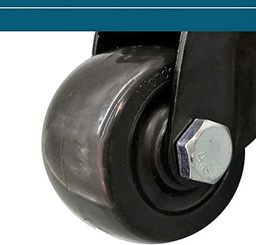 Nianxinn 4 גלגלי קיק של קיק סובב שחור כבד 360 מעלות צלחת עליונה עם בלם, גלגלים ריהוט, גלגלים של יכולת