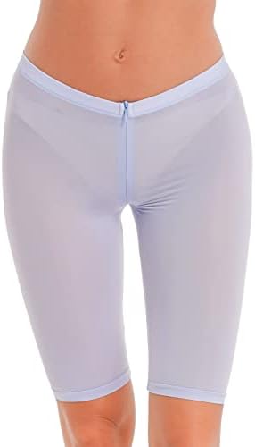 אגוקי אימון לנשים מכנסיים שלל מכנסי אופנוען קצרים בעלי עלייה נמוכה חותלות קצרות רוכסן מכנסי כושר יוגה