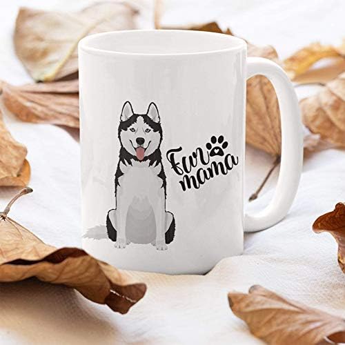 ספל האסקי - האסקי אמא-האסקי סיבירי - ספל חובב כלבים - מתנות האסקי - עיצוב כלבים - מחזיק עד 11 אונקיות-קורפ