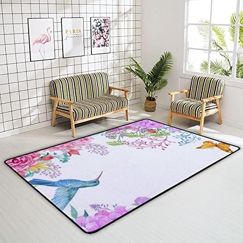 שטיח זוחל משחק מחצלת פרחי דונם לסלון חדר שינה חינוכי חינוך שטיח שטיח 72x48 אינץ '
