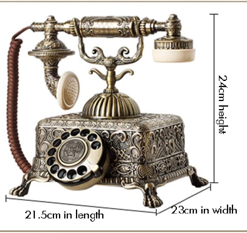 Lhllhl מתכת וינטג 'טלפון עתיק