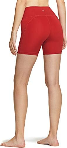 TSLA 1 או 2 חבילה מכנסי אופניים בעלי מותניים גבוהים לנשים, מכנסי יוגה מפעילים אימון עם כיס, מכנסיים