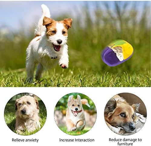 Wishlotus כלב צעצוע צועק, מבד לבד מיני כלב רחרח צעצוע עם רצועה קבועה, צעצוע של כלב אינטראקטיבי בצורת