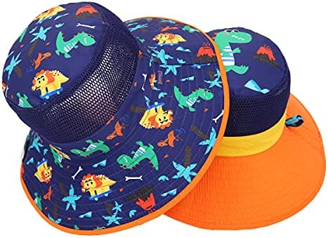 הפיך שמש כובע עבור תינוק ילדים רחב שולי רשת לנשימה קיץ כובעי עד 50 + הגנה
