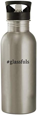 מתנות Knick Knack Glassufuls - בקבוק מים נירוסטה 20oz, כסף