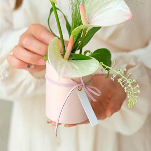 נובובסטי זר פרחים פרחים קופסת נייר פרחים: 4 יחידות אריזה גלילית אריזה פרחים קופסת נייר פרחים מיני קופסת