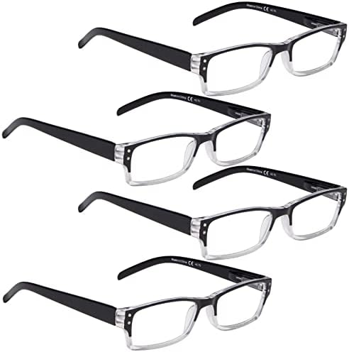 לור 6 חבילות קלאסי קריאת משקפיים + 4 חבילות אופנתי קריאת משקפיים
