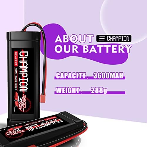 Goldbat 3600mah 7.2V NIMH סוללה עם מחבר דיקנים עבור RC CAR RC משאית LOSI משויך HPI KYOSHO TAMIYA תחביב