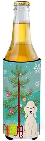 אוצרות קרוליין BB4216MUK עץ חג מולד שמח מידינגטון טרייר סנדי אולטרה חיבוק לפחיות דקות, יכול שרוול קריר