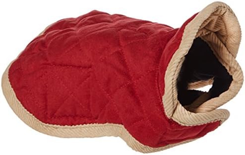 כלב נעלם מיטה חכמה DGSWSBQ0806 Nanosuede Befline Bellipt Jacket, 8 אינץ ', אדום