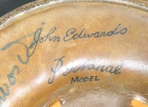 ג ' וני אדוארדס משחק אישי בשימוש לוכדי הכפפה חתם בייסבול כפפה-חתום ליגת העל כפפות