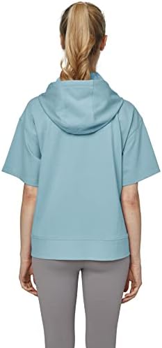 WANTDO קפוצ'ונים קלים לנשים קפוצ'ונים קזלים חולצות שרוול קצר מזדמן