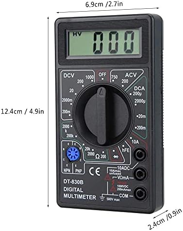 KXDFDC DT830B AC/DC LCD Multimeter דיגיטלי 750/1000V מתח מתח מתח אוהב בטיחות בטיחות גבוהה מטר כף יד