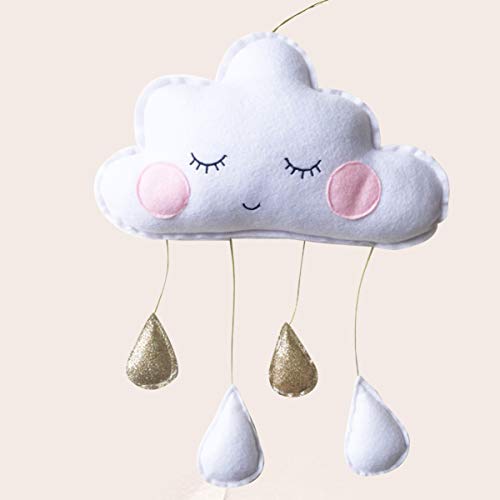 עיצוב נורדי ענן טיפת גשם תליית קישוטי תינוק ילדים חדר תקרת תליית קישוטי עריסה נייד עבור תינוק מקלחת