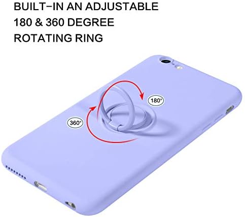 בנטובן אייפון 6 פלוס מארז, סיליקון דק 360 טבעת מחזיק מעמד תמיכה לרכב הר מיקרופייבר אניה עמיד בפני זעזועים