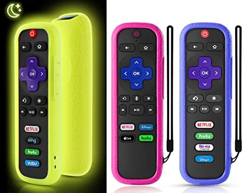 Wevove 3 חבילה מארז מרחוק לרוקו, תואם ל- TCL Roku Smart TV Stick Stick Stick Remote, Roko טלוויזיה כיסוי