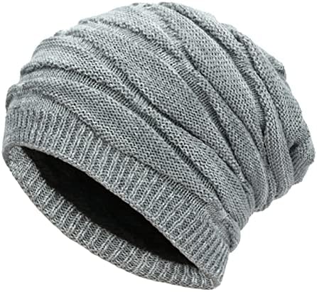 כובע חם לגברים נמתחים צבע חם תפור טיולים חיצוניים חורפים בחוץ כובע חורף