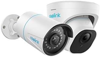 REOLINK 5MP מצלמת אבטחה חיצונית, תמיכה בחבילה RLC-510A עם זיהוי אנושי/רכב חכם RLC-510 עם RLC-520A