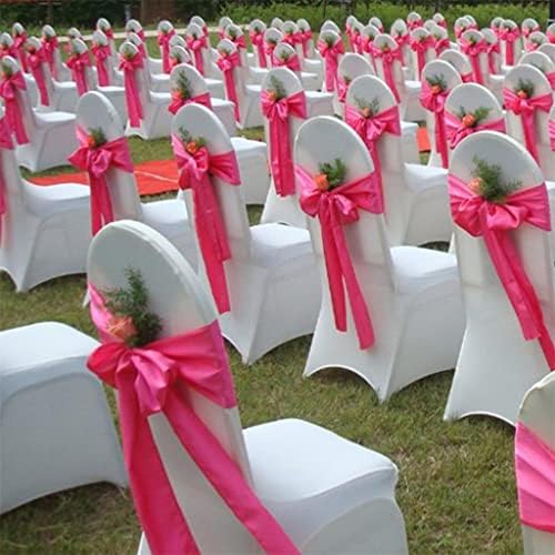 50 חבילה סאטן כיסא חגורת סרט עניבת פרפר חתונה משתה מסיבת שונים קישוטים חגיגיים