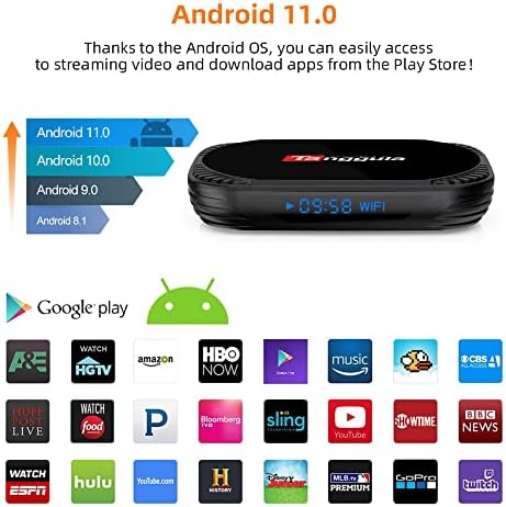 Tanggula x5 תיבת טלוויזיה Android11 ​​4GB RAM + 128GB ROM / Mini Voice Remote