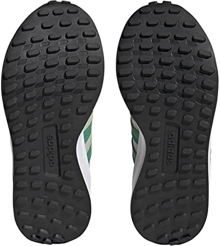 אדידס מריץ שנות ה -70 ילדים שמריצים נעלי סגירה של וו-לולאה, שחור אפור דו-מגרש ליבות ירוקות, 13.5 ילד