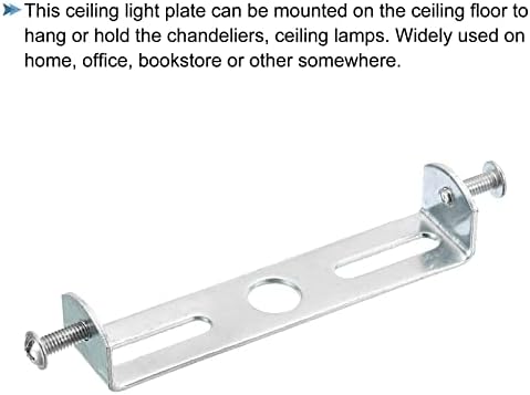 צלחת תאורה של תקרה פטיקיל 90x18x16 ממ מתקן תאורה תושבת הרכבה לנברשת משרדית ביתית, 2 סטים