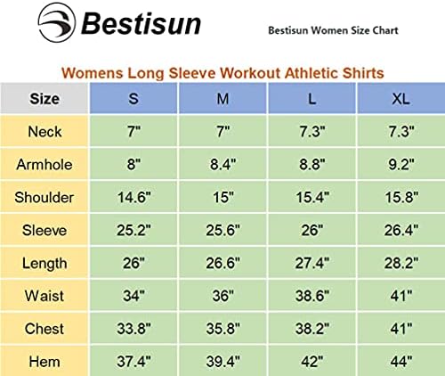 BestIsun נשים מרחב גב שרוול ארוך אימון אתלטי ריצה טופ חולצות לריקוד כושר חולצות ספורט