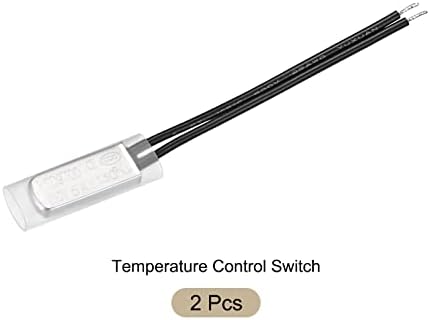 BROWER KSD9700 NC 130C מתג בקרת טמפרטורה מתג תרמוסטט מתג מגן תרמי - בדרך כלל סגור/250V 5A/מתכת/2 יחידות