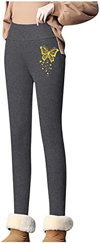 רוכסן HDZWW מכנסיים מחודדים בירך, כפתורים רזים כפתורים רזים מחממי רגליים ארוכות מכנסי מכנסי ג'ינס חורפי